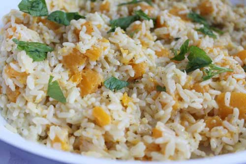 Rice with Butternut Squash 