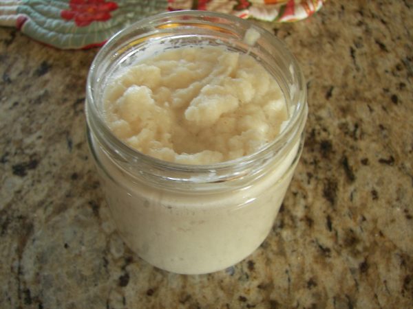 jar of fresh horseradish 