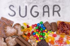 Food containing sugar