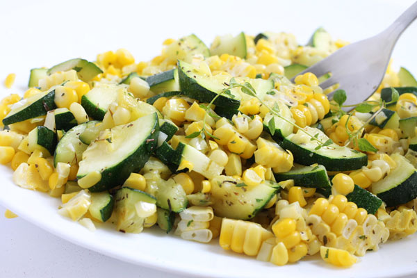 Zucchini and Corn Sautee