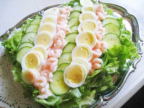 cucumber and shrimp salad