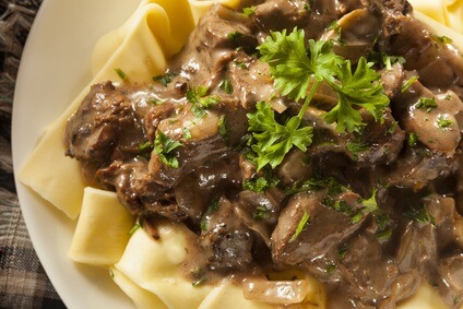Home Cooking Crockpot Beef Stroganoff