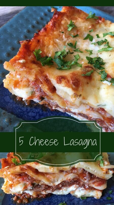 5 cheese Lasagna 
