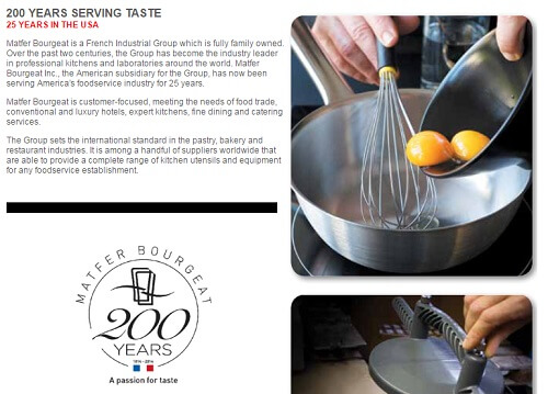 Matfer 8 Piece Bourgeat Copper Cookware Set