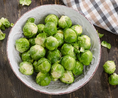Brussel sprouts fresh and pan roasted