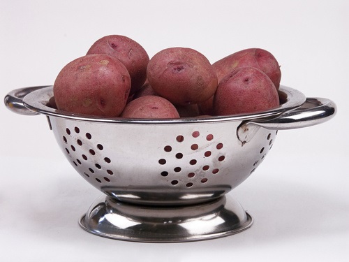 Boiled Red potatoes for salad