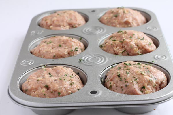 Swedish Meatball Muffins Ready to bake in the oven