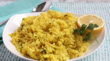 Greek Lemon Rice Pilaf Recipe