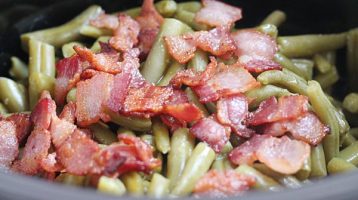 canned green beans with bacon