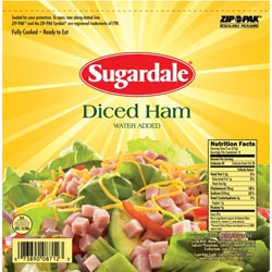diced ham