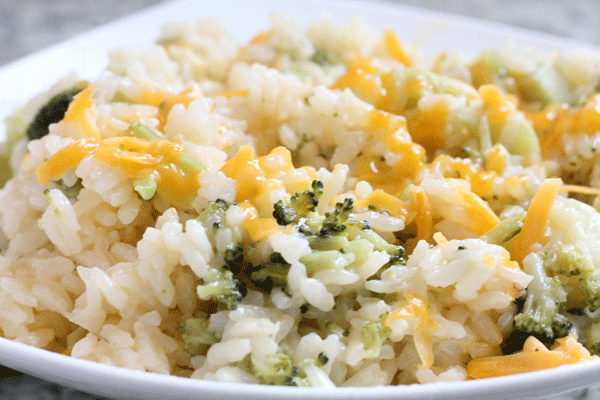 Birdseye Rice and Vegetables using Broccoli Cheese