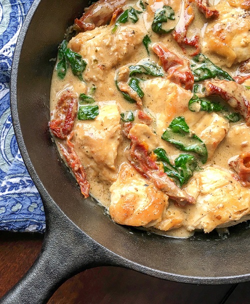 Chicken with Parmesan and Pecorino Cream Sauce