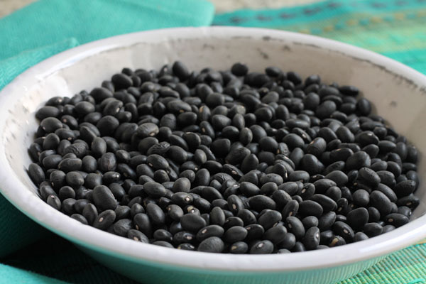bowl of black beans