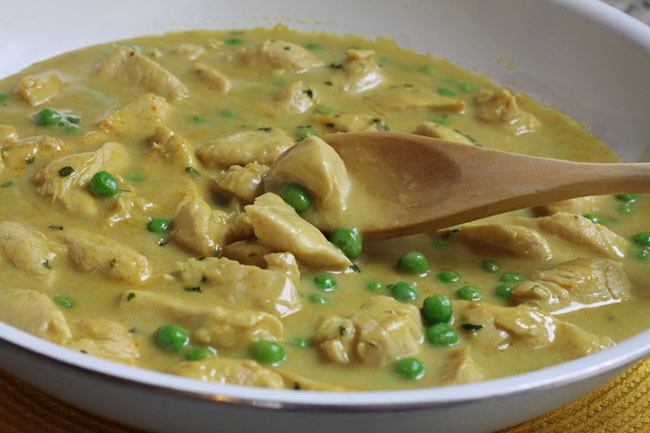 Coconut Curry Chicken in Skillet