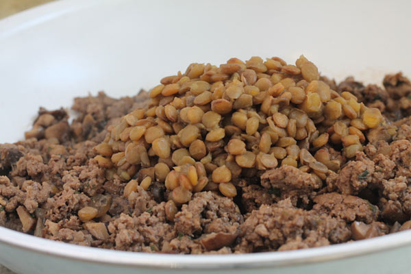 ground beef and lentils