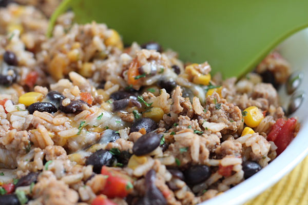 turkey skillet close up