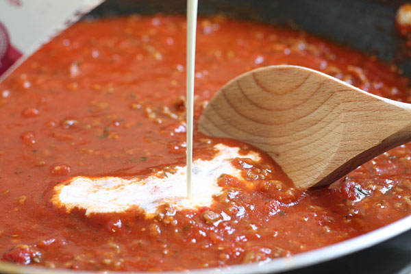 add a little heavy cream