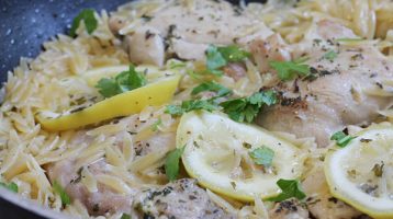 Greek Chicken Thighs with Lemon