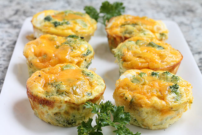 broccoli egg and cheese muffins