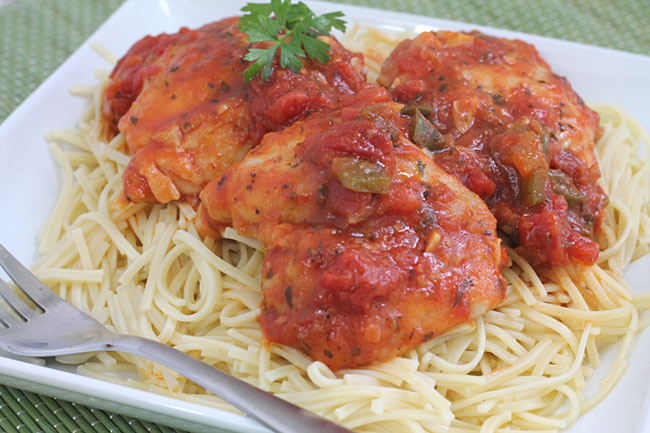 easy chicken cacciatore