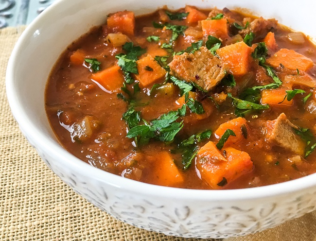 pork and sweet potato stew