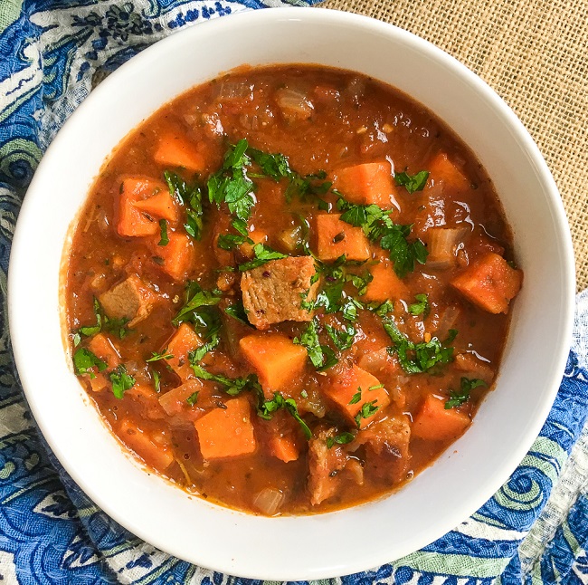 pork and sweet potato stew