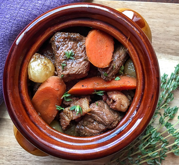 Dutch Oven Beef Stew with Red Wine