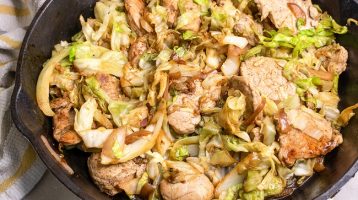 pork and cabbage skillet