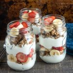 strawberry yogurt parfait with granola