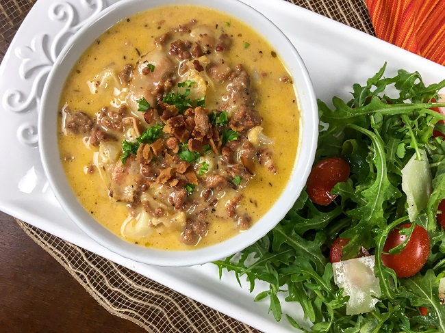 keto cheeseburger soup