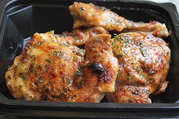 Chicken Taco Seasoning on Thighs