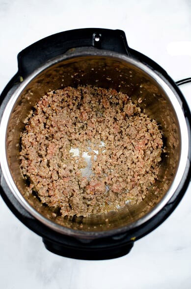 browning sausage in the Instant Pot