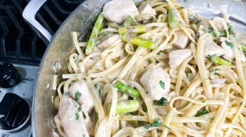 chicken asparagus alfredo