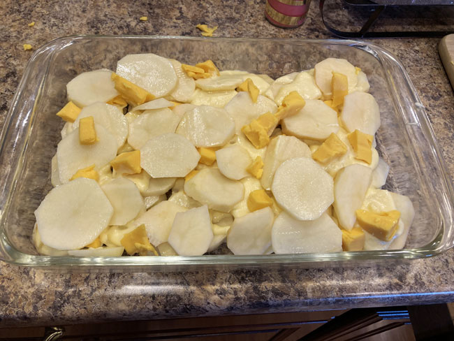 Velveeta scalloped potatoes