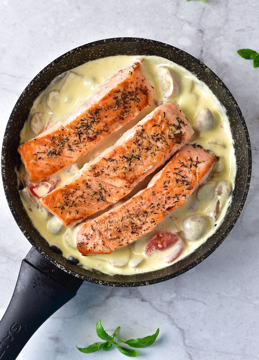 easy creamy salmon