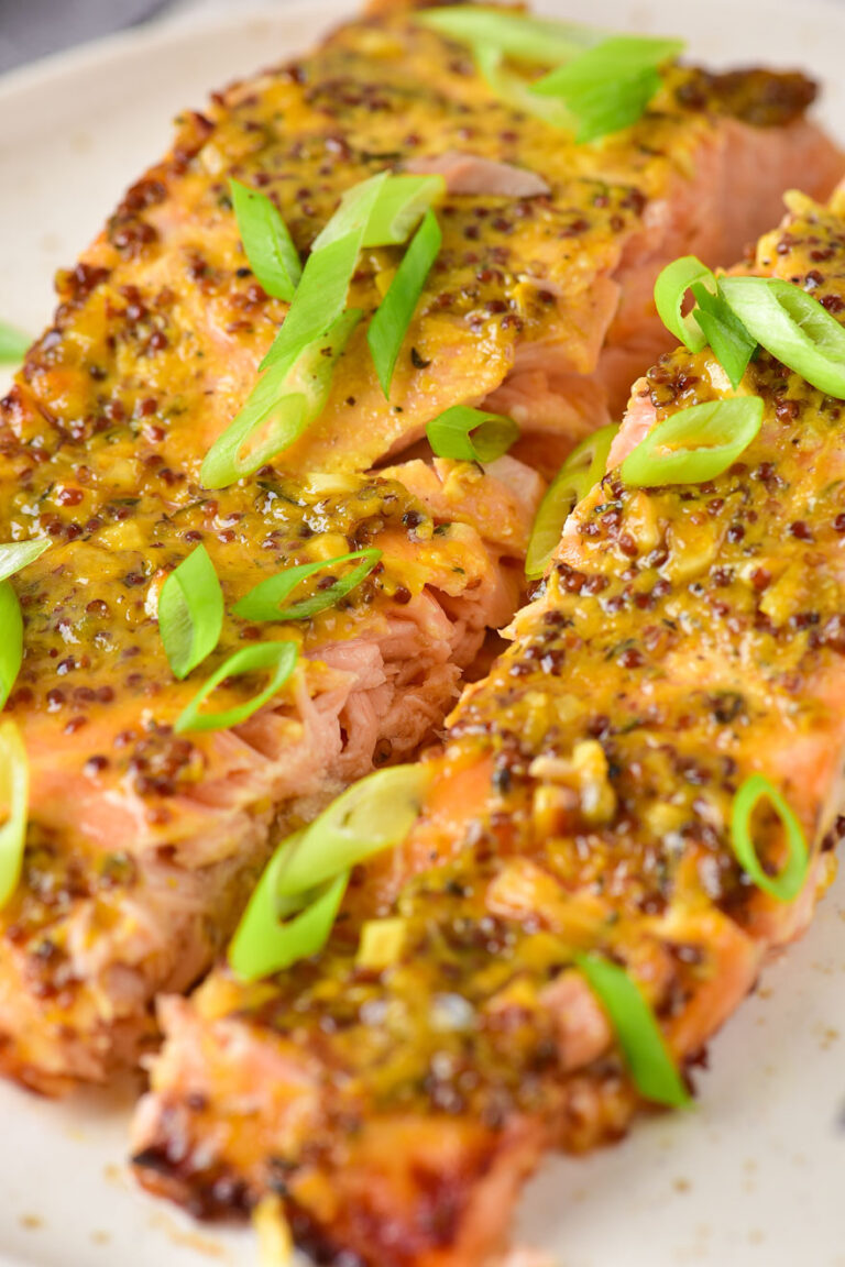 Easy & Delicious Baked Honey Mustard Salmon Baked in the Oven