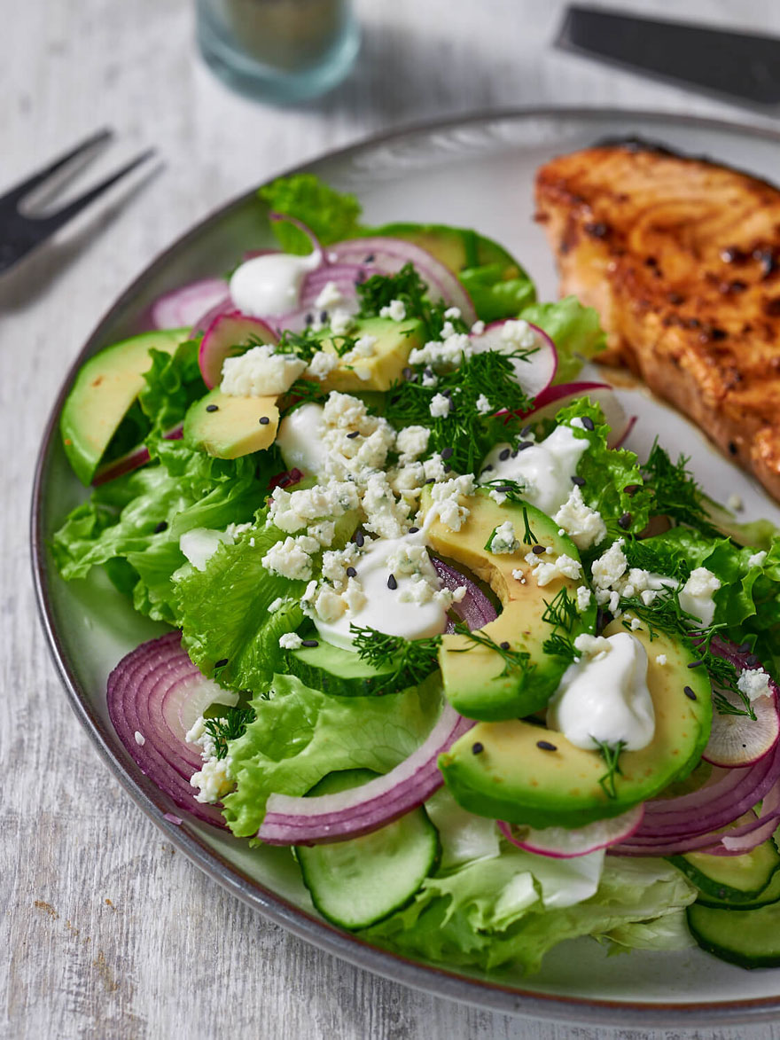 salmon citrus salad