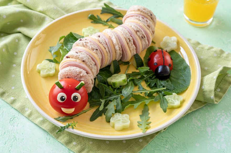 kids vegetable plate