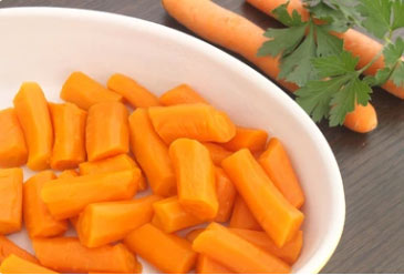 carrots steamed